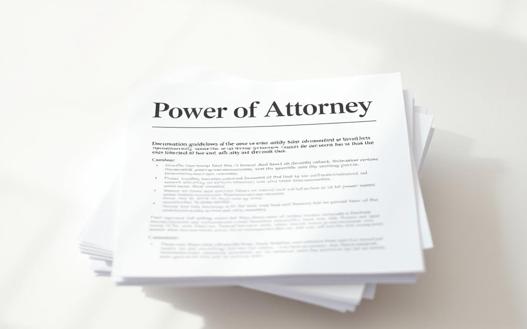 Power Of Attorney Documentation Guidelines
